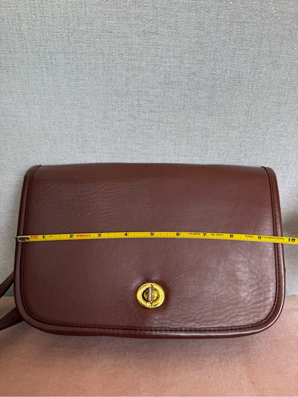 Vintage Coach Penny Pocket Purse Bag Brown Glove Tanned Leather USA - Picture 8 of 16